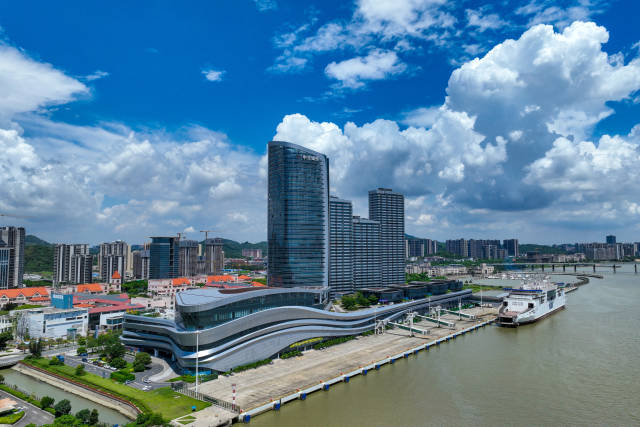 位于南沙湾的南沙国际邮轮母港。